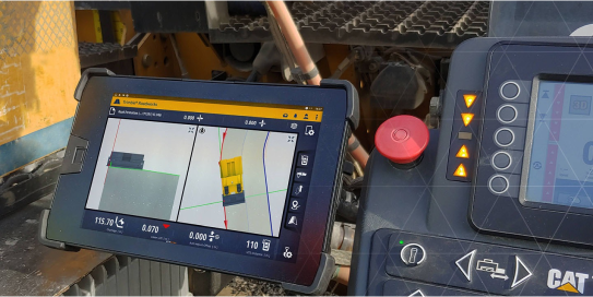 tablet in heavy machinery